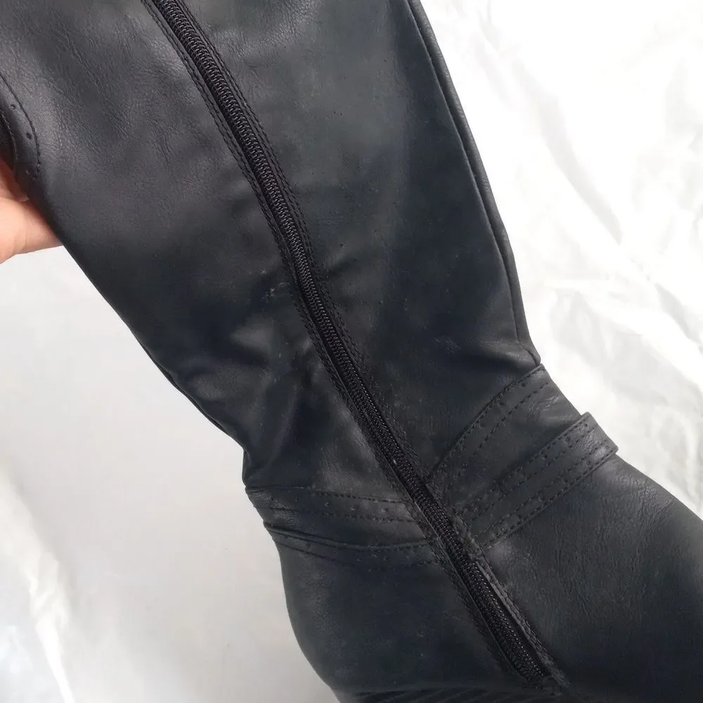 Mia Women's Claretta Knee High Boot Black Sz 8.5 - Picture 7 of 13